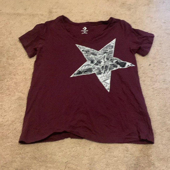 Converse Tops - Converse V-Neck T-Shirt